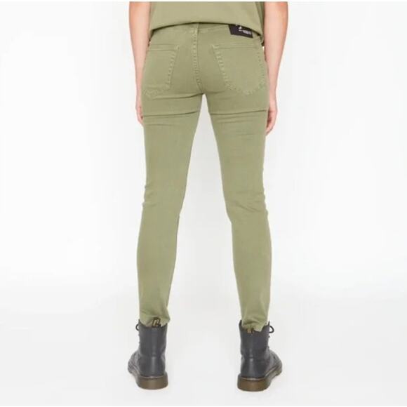 Sandrine Rose x Free People Army Green Skinny Jeans Size 27 - Picture 7 of 7